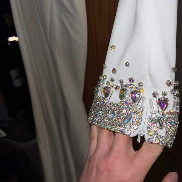 Johnathan Kayne One-Shoulder White Dress - Picture 9 of 10